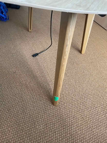 Photo of free Round wooden table with plug socket (St John Street, Farringdon) #3