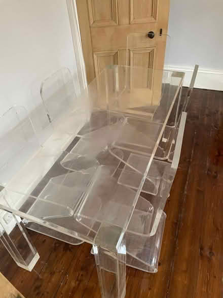 Photo of free Acrylic Dining Table and Chairs (Govanhill/Crosshill G42) #1