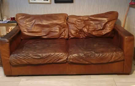 Photo of free Leather sofa bed (UB5) #1