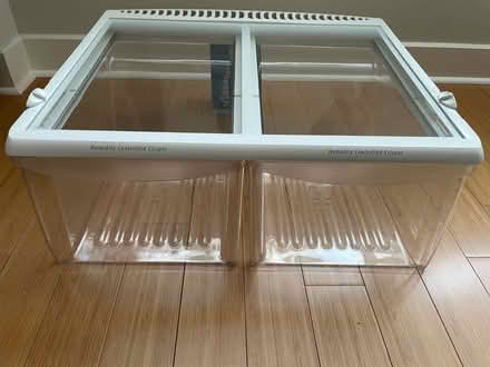 Photo of free Fridge veg bins with glass shelftop (Dufferin & Eglinton) #1