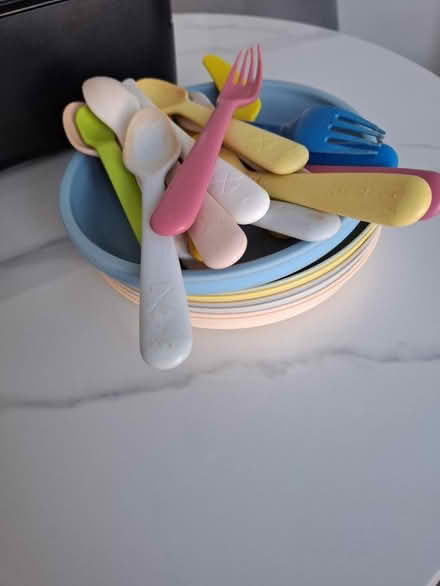 Photo of free Ikea plastic plates/cutlery (EH20 loanhead) #1
