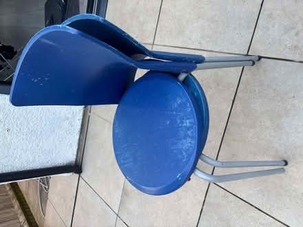 Photo of free Two stackable chairs (Woodside CR0) #1