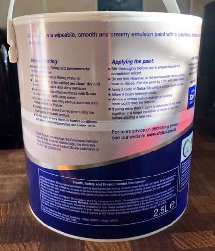 Photo of free Emulsion paint Dulux Cookie Dough colour (Moss Side PR26) #2