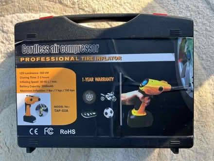Photo of free Cordless Air Compressor (Fareham PO15) #1