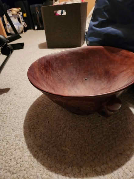 Photo of free large wood elephant bowl (southeast Fort Collins) #1