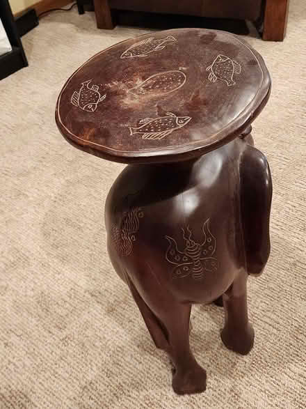 Photo of free Elephant stand/table (southeast Fort Collins) #1