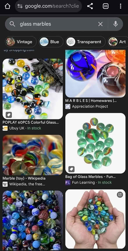 Photo of Glass Marbles (GL1) #1