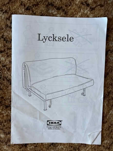 Photo of free IKEA lycksele 2-seat sofa bed FRAME ONLY (Motspur Park SW20) #4