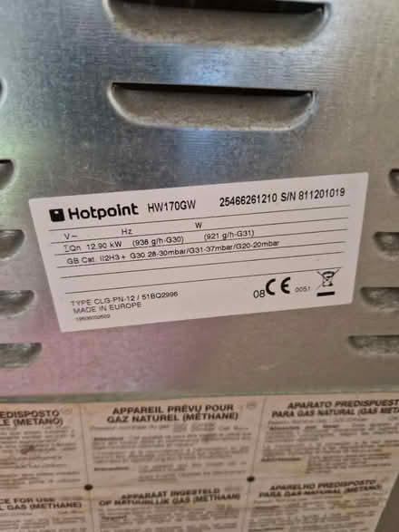 Photo of free Hotpoint gas oven and hob (SY11) #4
