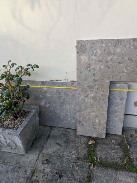 Photo of free Fireplace back panel and hearth base. (Hertford SG14) #1