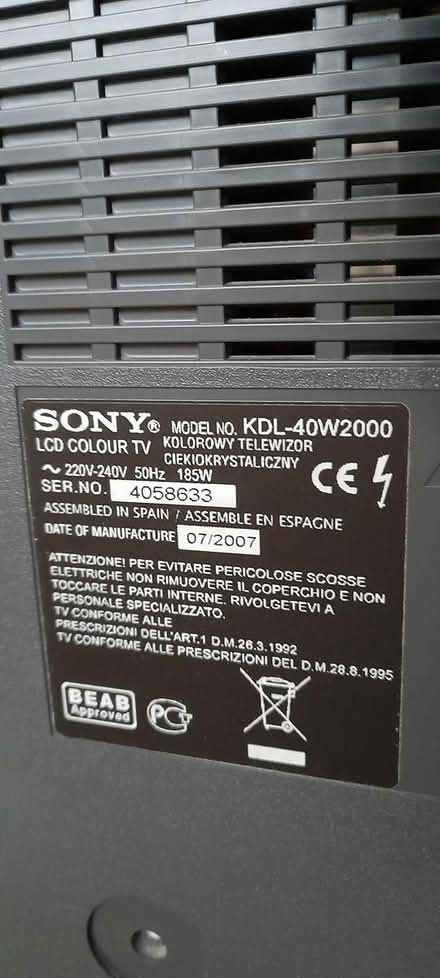 Photo of free sony bravia 40in lcd tv 1080p hd (AB33) #2