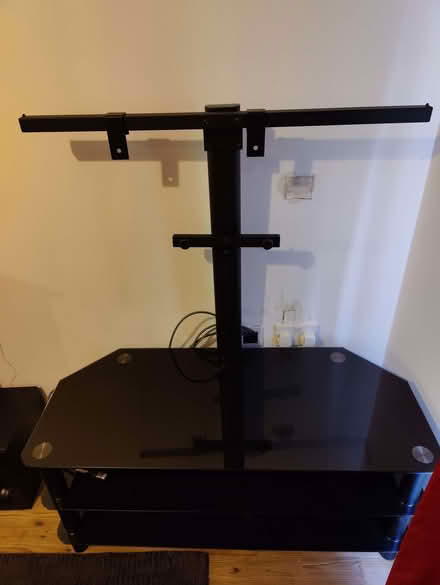 Photo of free Black glass TV mount (Dickens Heath B90) #1