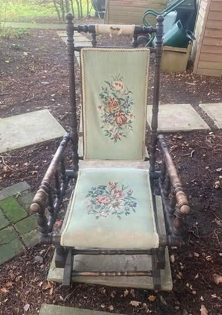 Photo of free Victorian rocking chair (Childwickbury) #1
