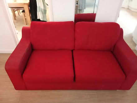 Photo of free Red 3 Seater Sofa (New Marston OX3) #1