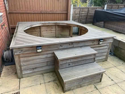Photo of free Lazy Spa wooden surround and step (Turves Green B31) #1