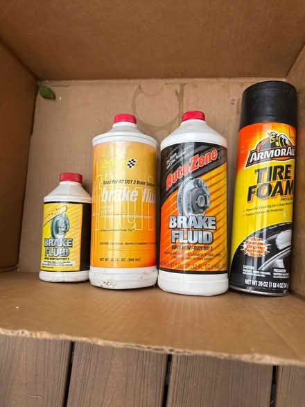 Photo of free Brake fluid & tire foam (Severna Park) #1