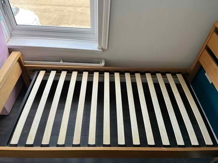 Photo of free Single wooden bed frame (De72) #2