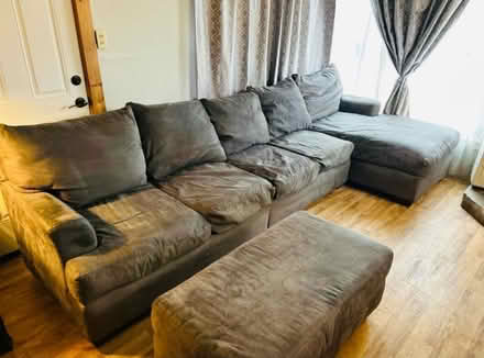 Photo of free Gray L Shape Sofa Set (Stormville) #2