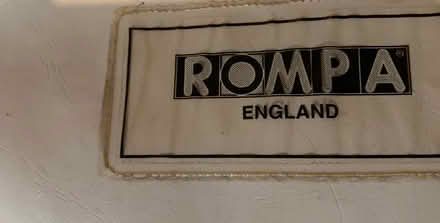 Photo of free Xxxl Rompa faux white leather beanbag (Slyfield GU1) #3