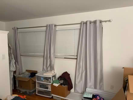Photo of free Satin curtains and rod (Willow Glen) #1