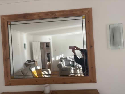 Photo of free Pine framed mirror (Boxmoor, Hemel Hempstead) #2