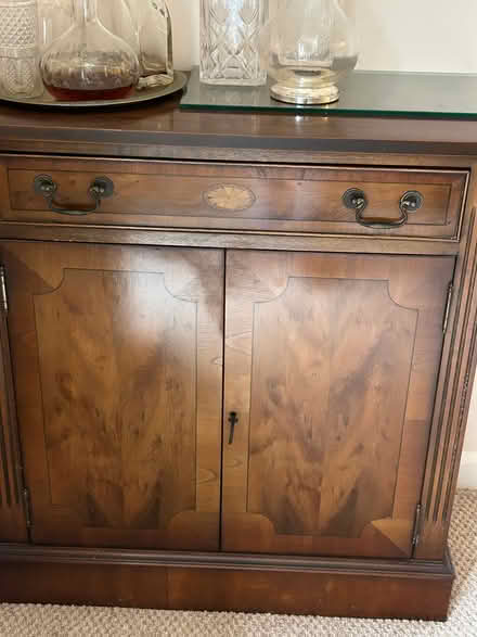 Photo of free Small yew sideboard with drawer (The Highlands TN39) #1