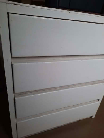 Photo of free Small white wooden chest of 4 drawers (Hollingdean BN1) #2