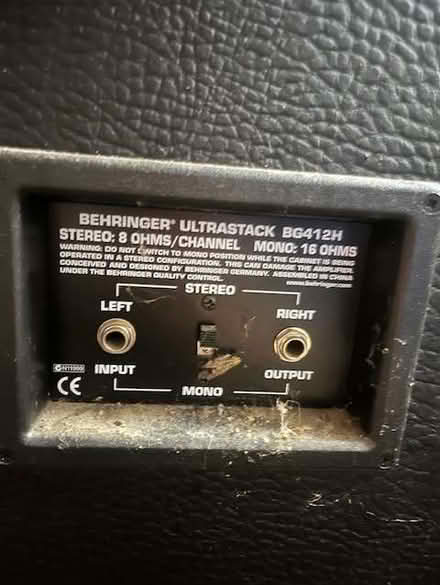 Photo of free Behringer Ultrasack bg412h 16 ohms Music Speaker (Kensington W14) #3