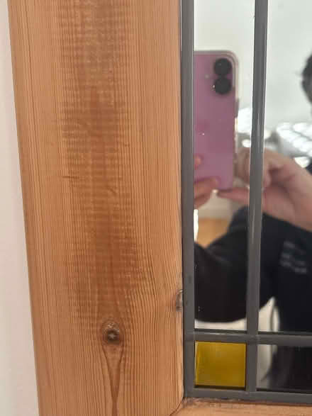 Photo of free Pine framed mirror (Boxmoor, Hemel Hempstead) #3