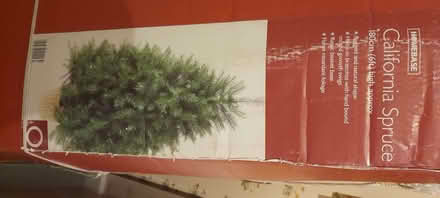 Photo of free Christmas Tree - 1.8m tall artificial spruce tree (Comiston EH10) #1