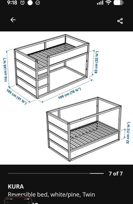 Photo of free Ikea Kura kids bed (Newport KY) #3
