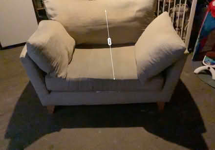 Photo of free Old next 2 seater snuggle chair (Rustington BN16) #3