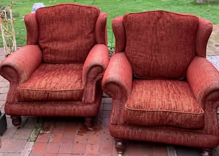 Photo of free Pair of armchairs (Great Oakley Essex CO12 5AH) #1