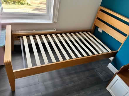 Photo of free Single wooden bed frame (De72) #4