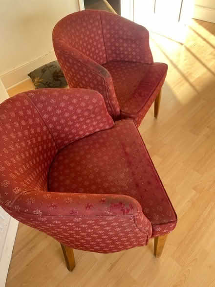 Photo of free 2 x red chair (Maldon CM9) #2