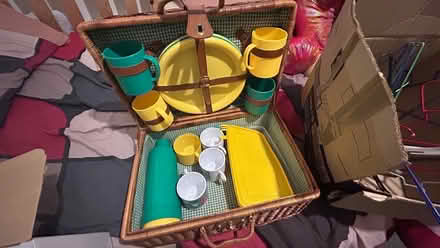 Photo of free Big teddy and picknick basket and utensils (Hanley ST1) #4