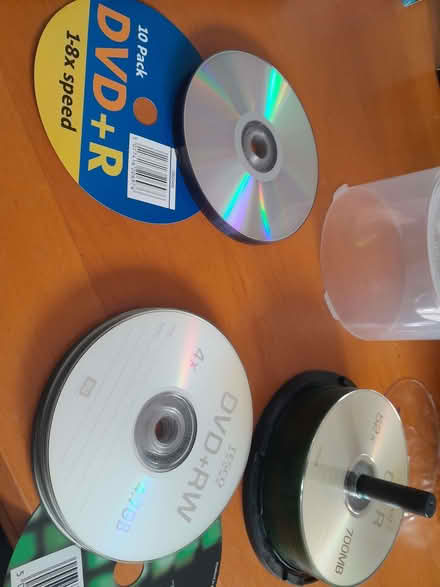 Photo of free Blank DVD RW & CD R Writable discs (Aveley RM15) #1