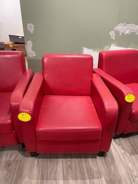 Photo of free 4 x Red Sofa Chairs (Cheltenham GL52) #2