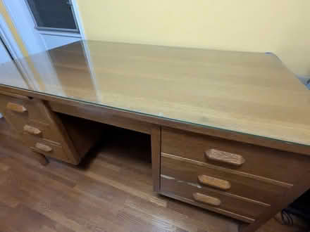 Photo of free Solid Oak Executive Desk (La Crescenta) #1