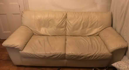 Photo of free Leather sofa (Homerton E9) #2
