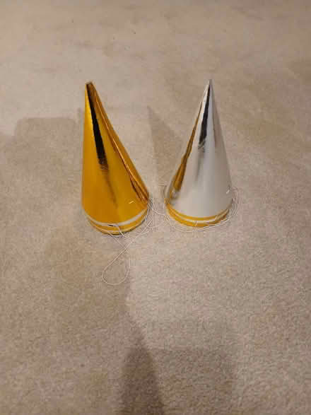 Photo of free 10 gold and silver party hats (Henley in Arden B95) #1