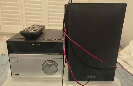 Photo of free Sony radio/CD player and 2 speakers (Acton Vale W3) #1