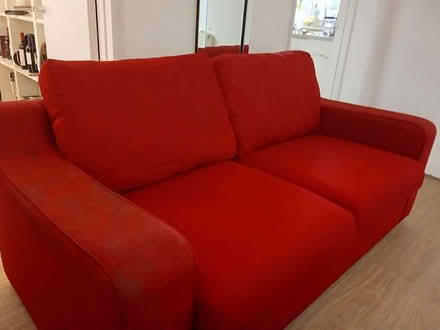 Photo of free Red 3 Seater Sofa (New Marston OX3) #3
