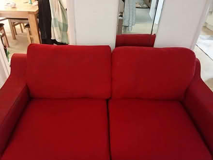 Photo of free Red 3 Seater Sofa (New Marston OX3) #4