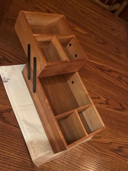 Photo of free Nifty wooden “organizer box” (Park-Monroe Neighborhood) #3
