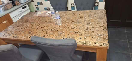 Photo of free Large wooden table and 4 chairs. (Dagenham RM10) #4