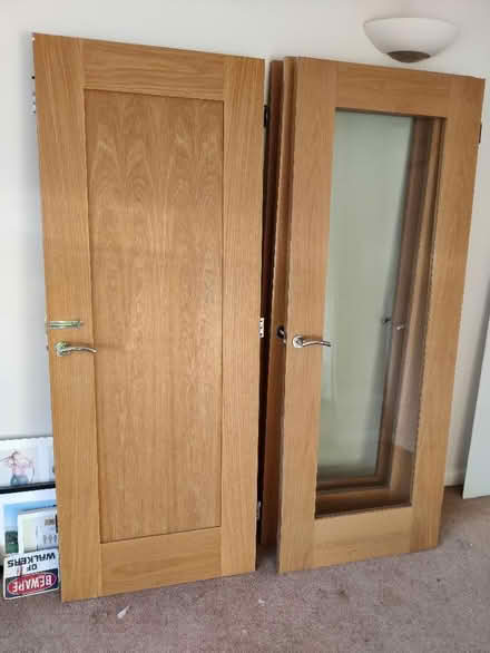 Photo of free Solid wood Internal doors X5 some glazed (Gotherington GL52) #1