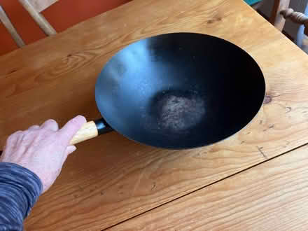 Photo of free Wok, metal wood handle (Hove BN3) #3