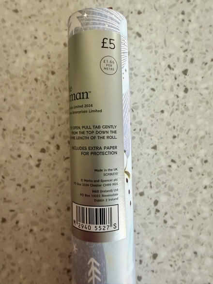 Photo of free M&S The Snowman wrapping paper 5m roll (Arborfield Garrison RG2) #2
