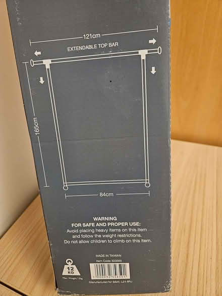 Photo of free Extendable Clothes Rail (Boldmere B73) #2